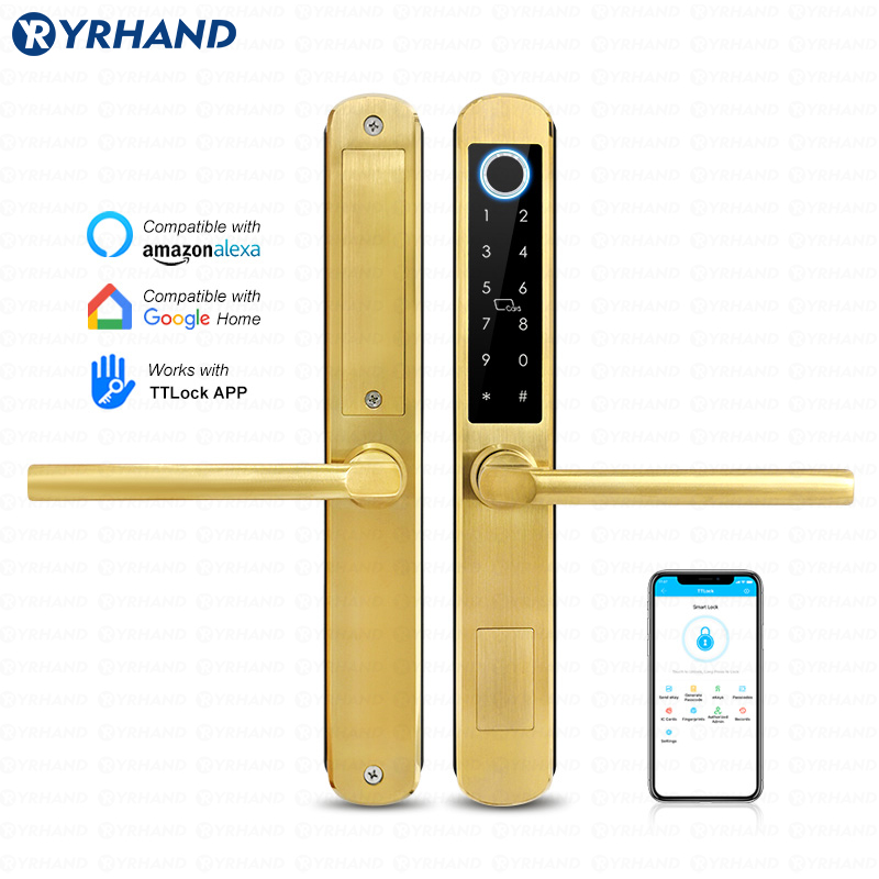 Letter Opener Brass - IP66 Złota stal nierdzewna Przesuwane szkło