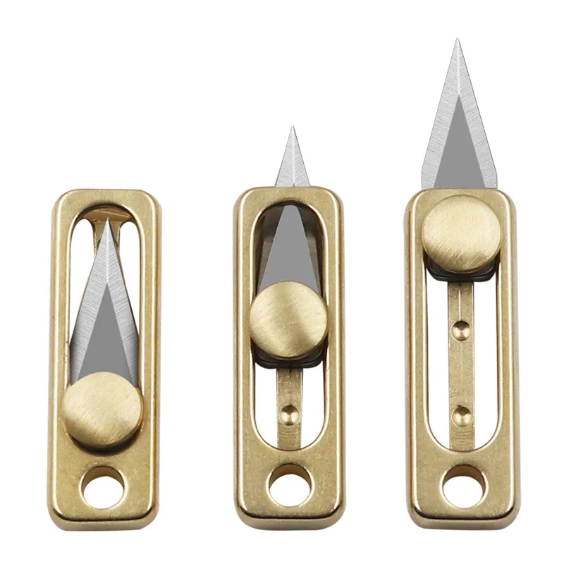 Letter Opener Brass - Mini mosiężny nóż ze stali nierdzewnej,
