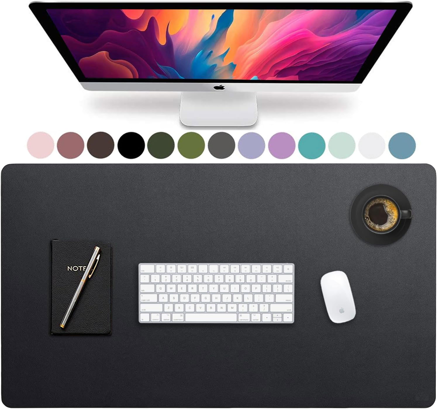 Leather Desk Pad - Duża skórzana podkładka na biurko, mata