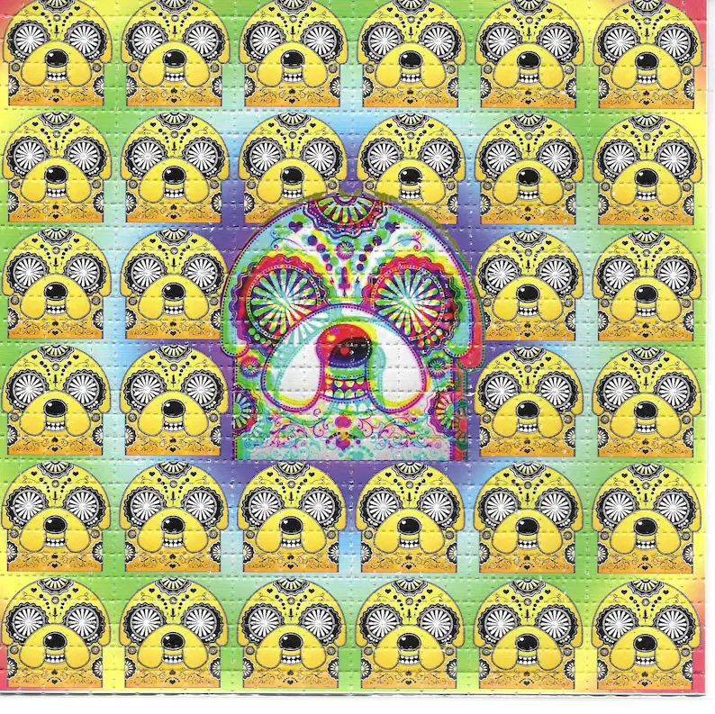 Ink Blotter Paper - Crazy Time Psychedelic LSD Acid Free