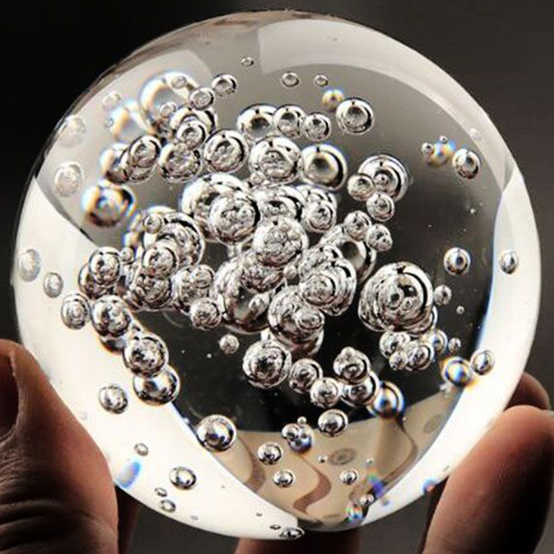 Paper Weight Crystal - 40/60/80MM przeźroczysta bańka kryształowa kula biurko