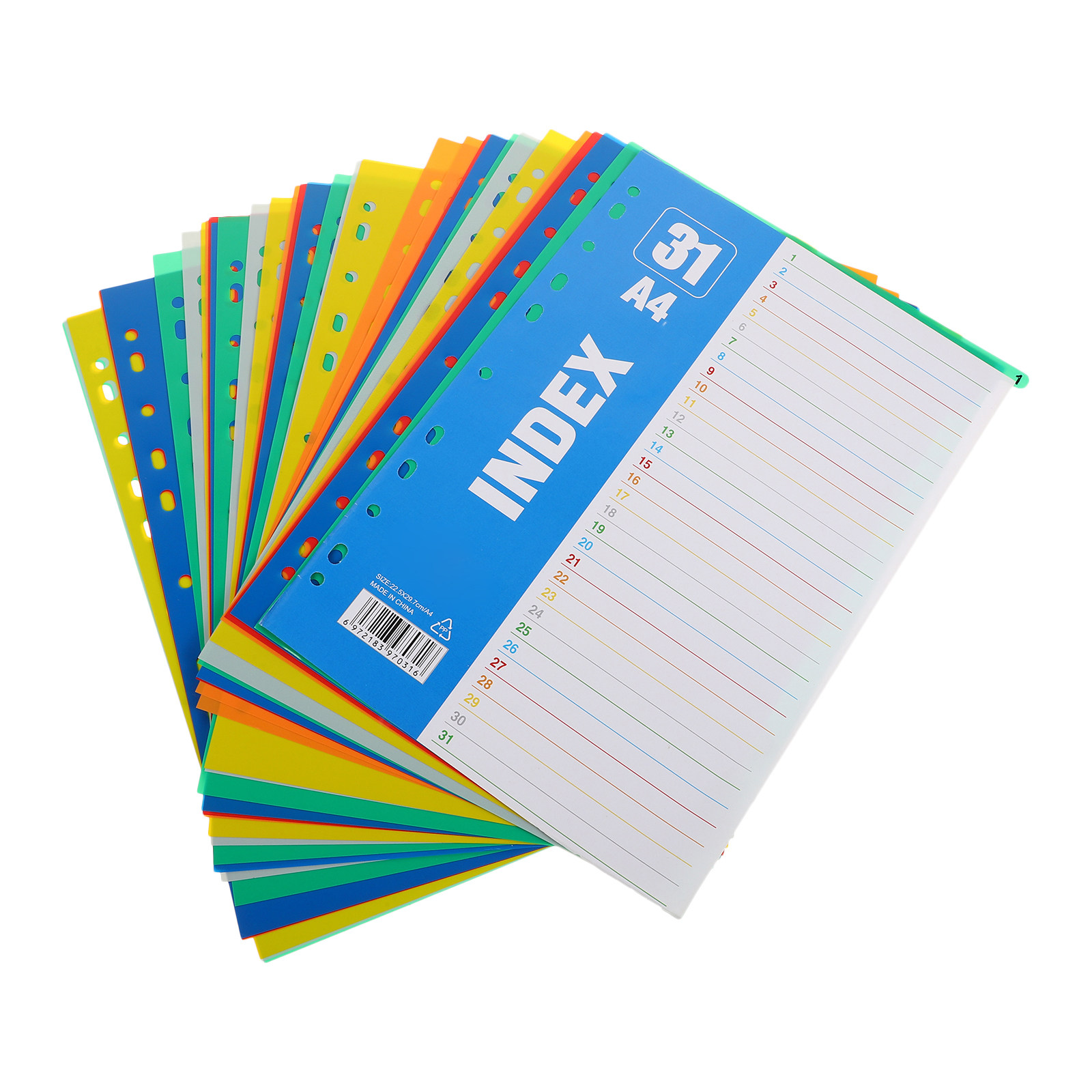 Tab Divider A4 - 1 Zestaw Przekładek A4 do Segregatora