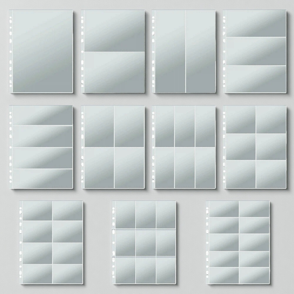 Binder A4 Lever - 11-otworowe przezroczyste kartki do albumów fotograficznych