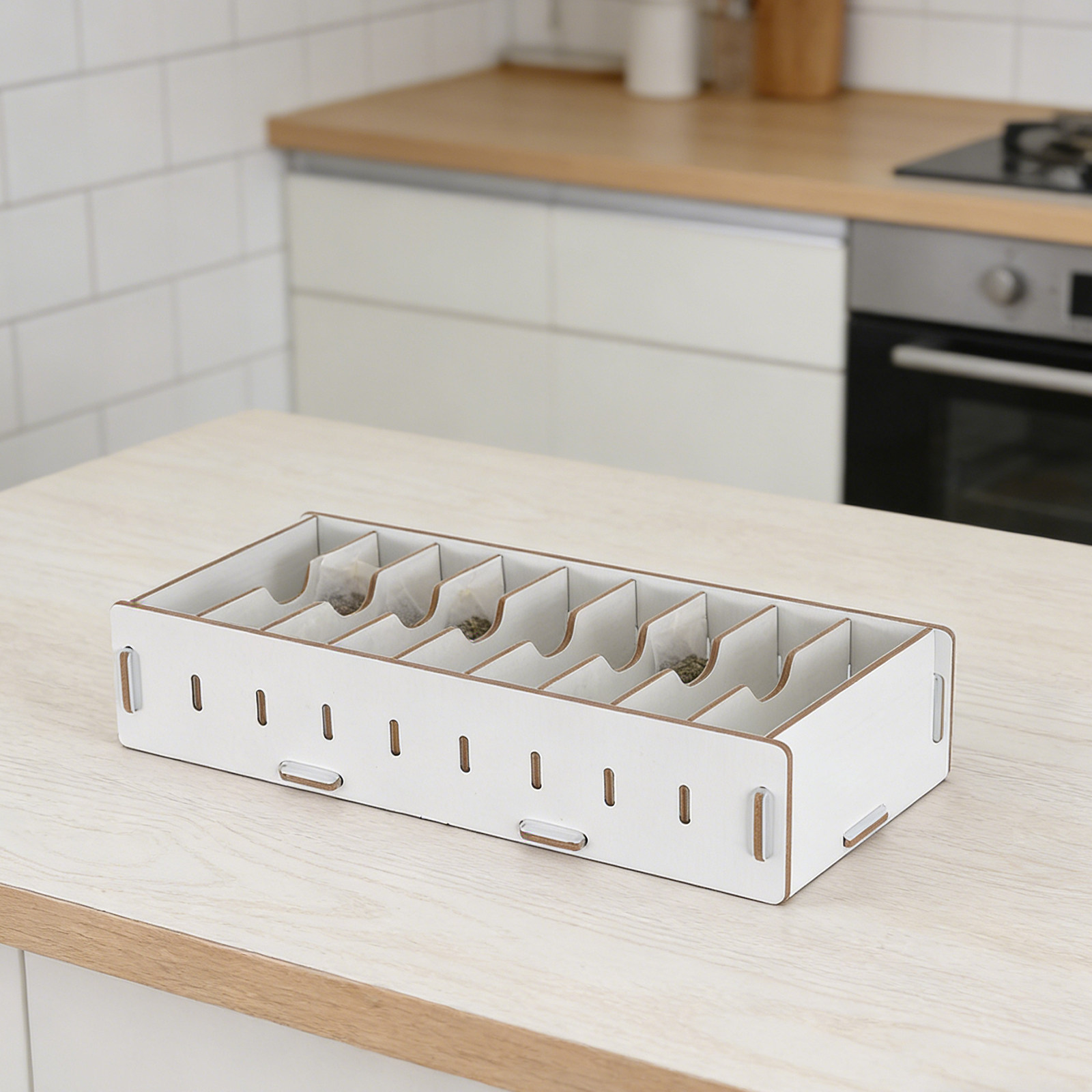 Card Index Box - Drewniany organizer na wizytówki, pudełko na