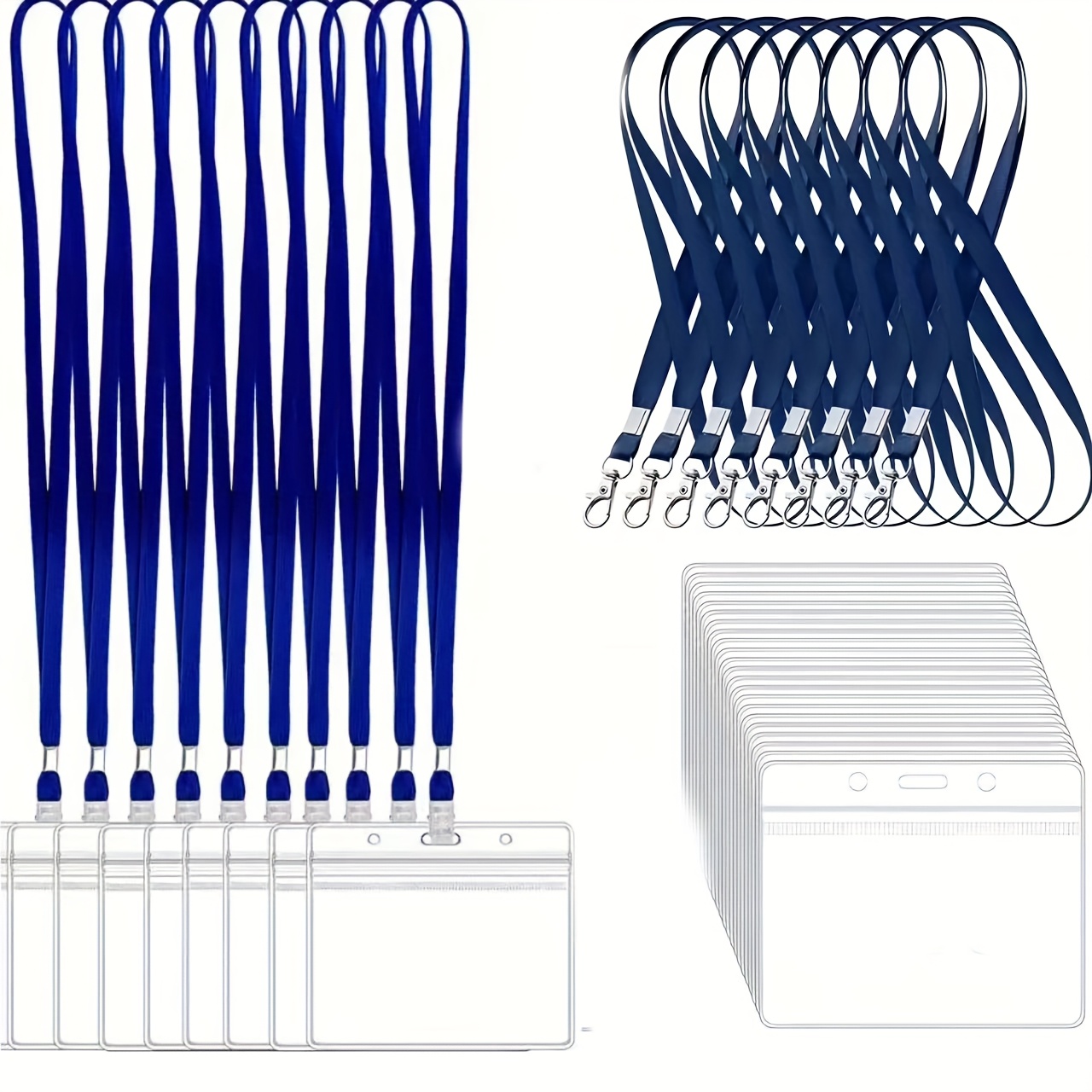 Index Card Holder - 10 zestawów przezroczystych etui na karty