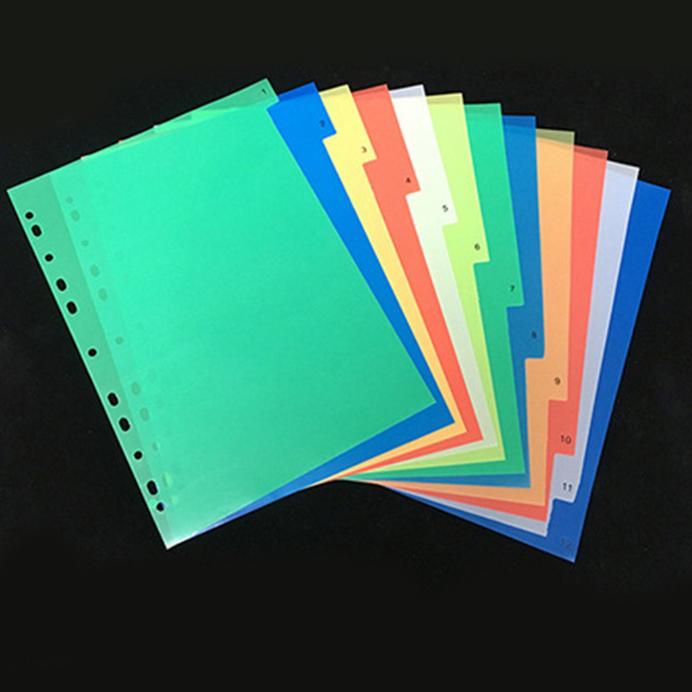 Tab Divider A4 - 40 szt. Kolorowe przekładki indeksujące A4,