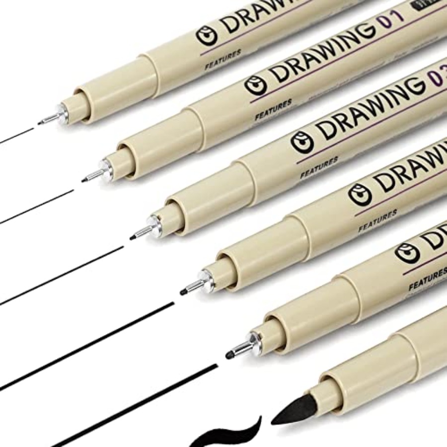 Archive Box Set - Muchcute Micro liner Drawing Art Pens: