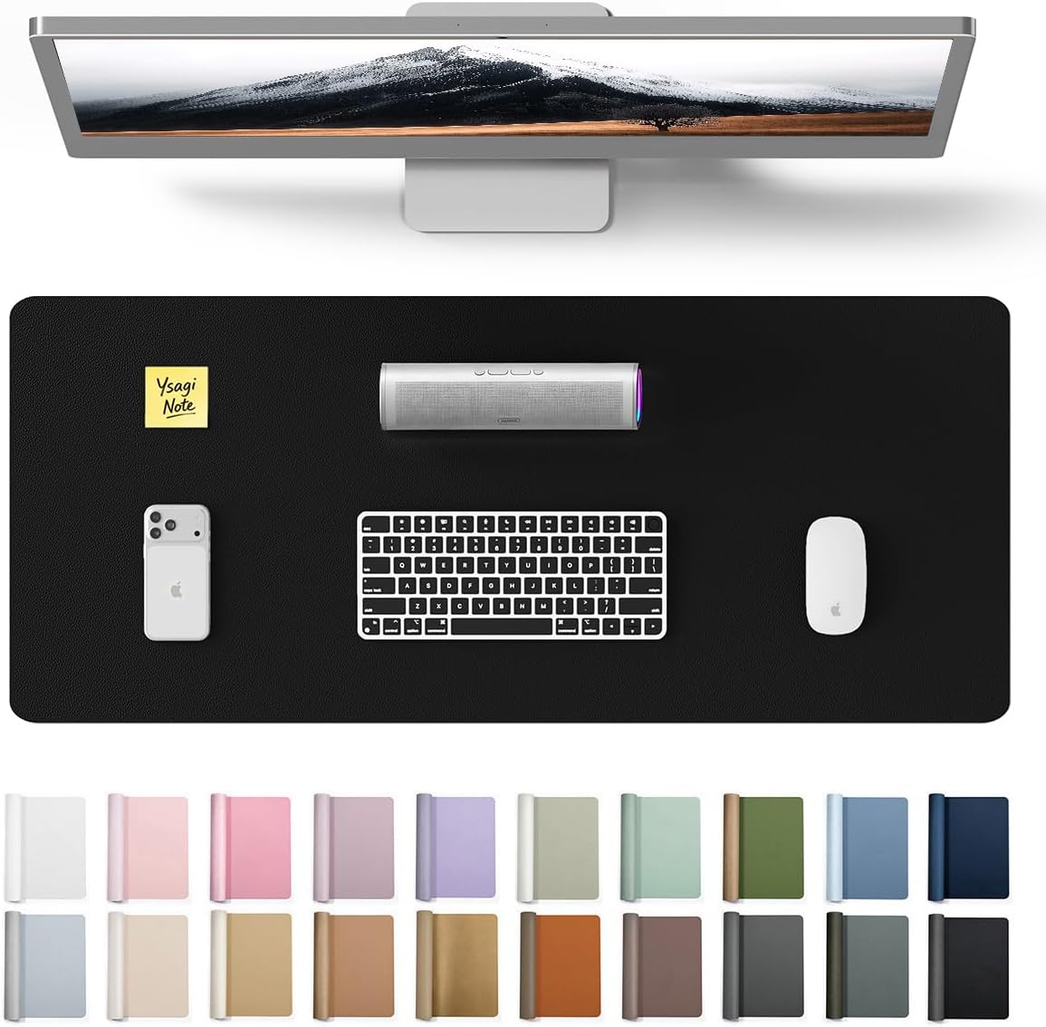 Leather Desk Pad - Duża skórzana podkładka na biurko 23,6x13,8