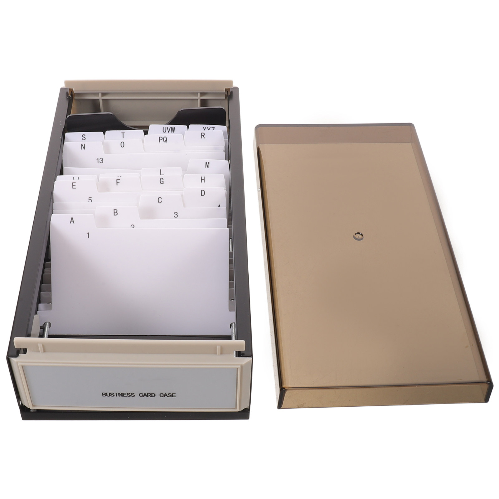 Card Index Box - Organizer na wizytówki, duże pudełka do