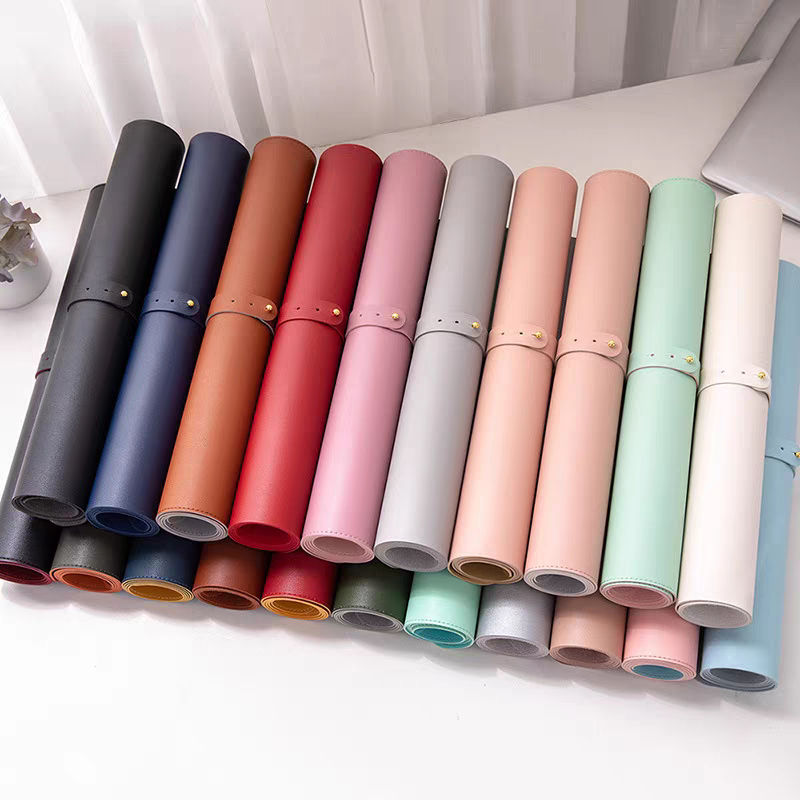 Leather Desk Pad - Miękka, składana mata na stół –