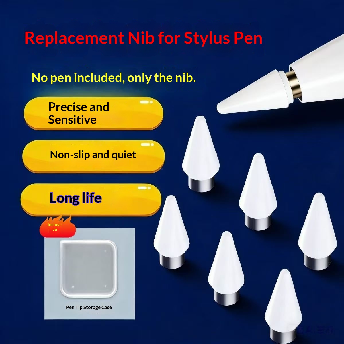 Correction Pen Fine - Wymienna końcówka do pióra pojemnościowego, odporna