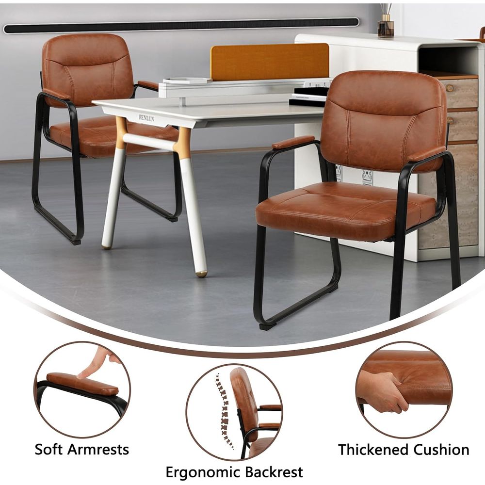 Krzesła biurowe bez kółek, skó – Leather Desk Pad recenzja i cena