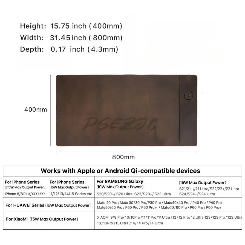 Podkładka pod mysz ze skóry by – Leather Desk Pad recenzja i cena
