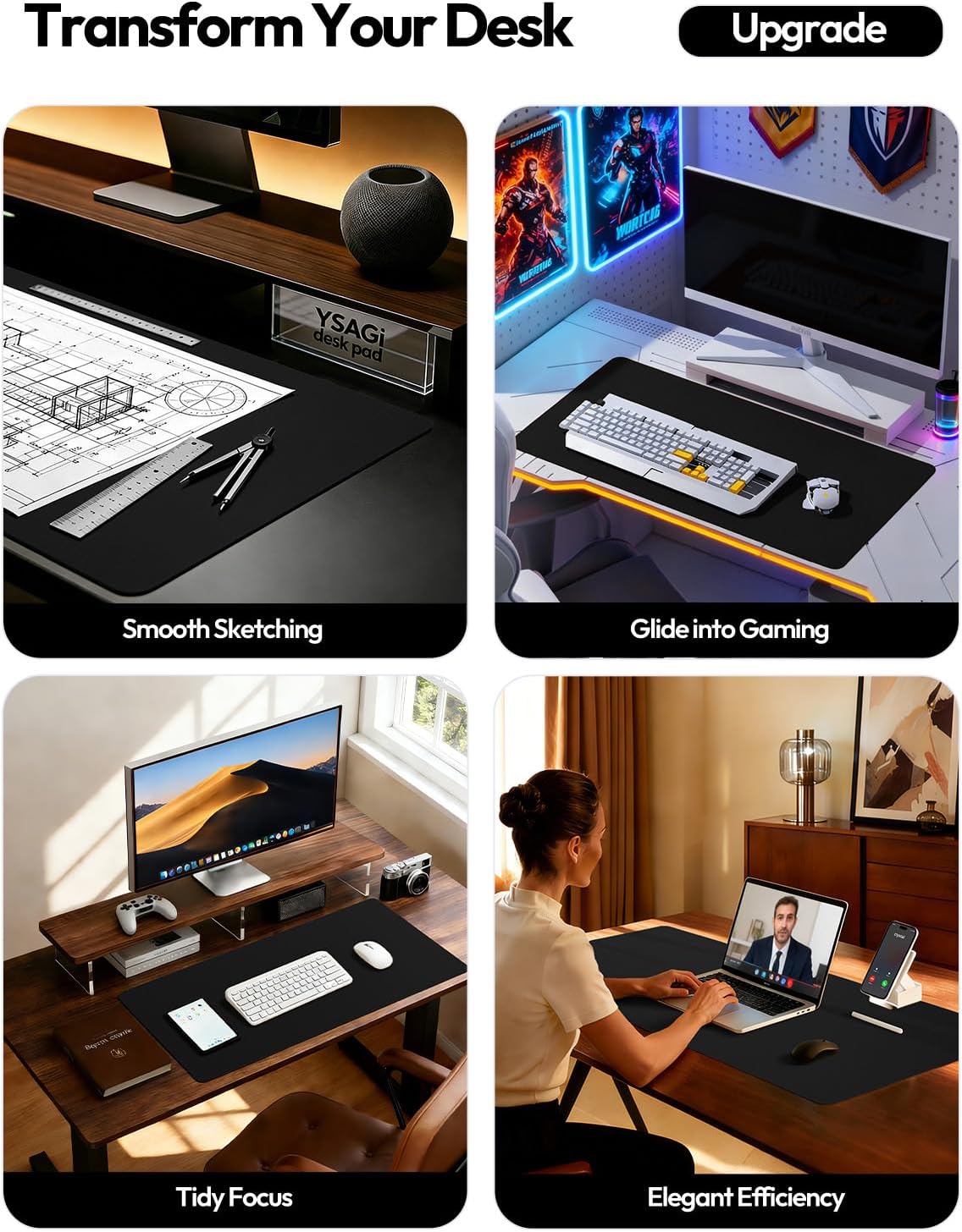Duża podkładka na biurko ze sk – Leather Desk Pad recenzja i cena
