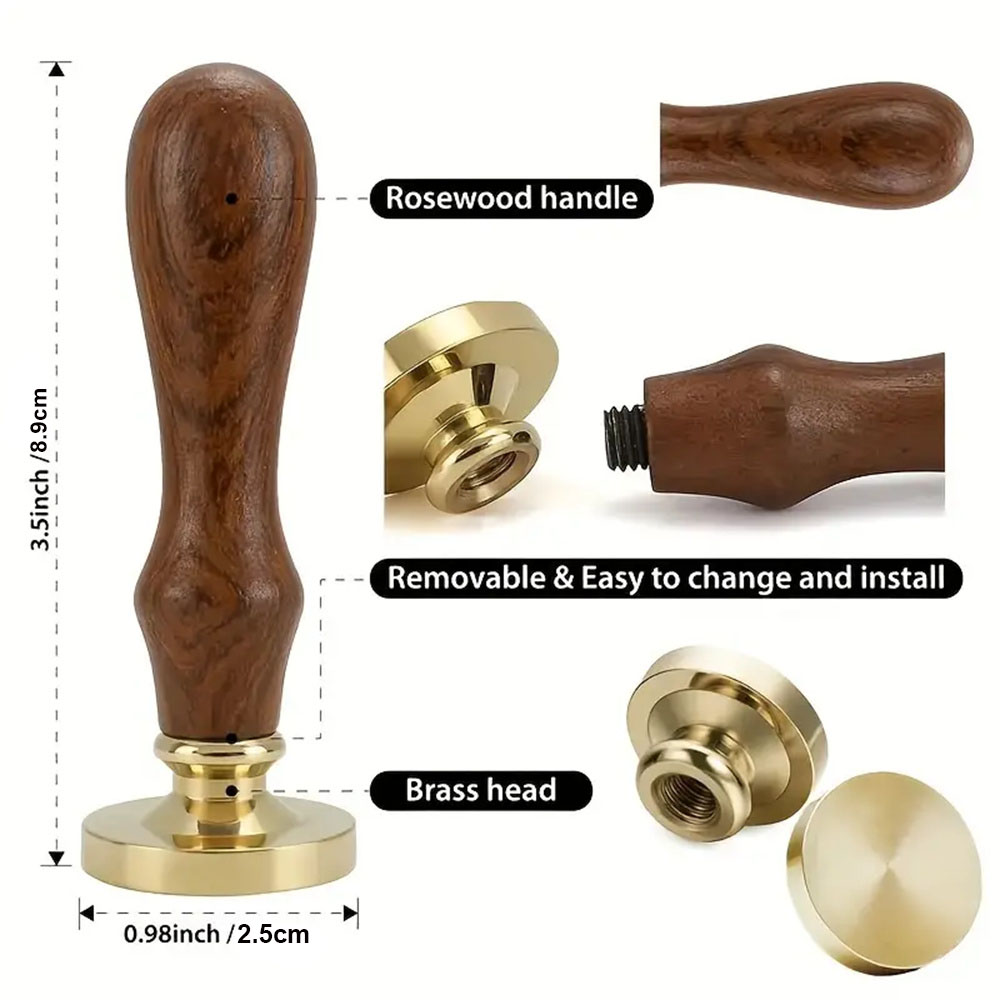Zestaw pustych pieczęci woskow – Wax Seal Stamp Set recenzja i cena