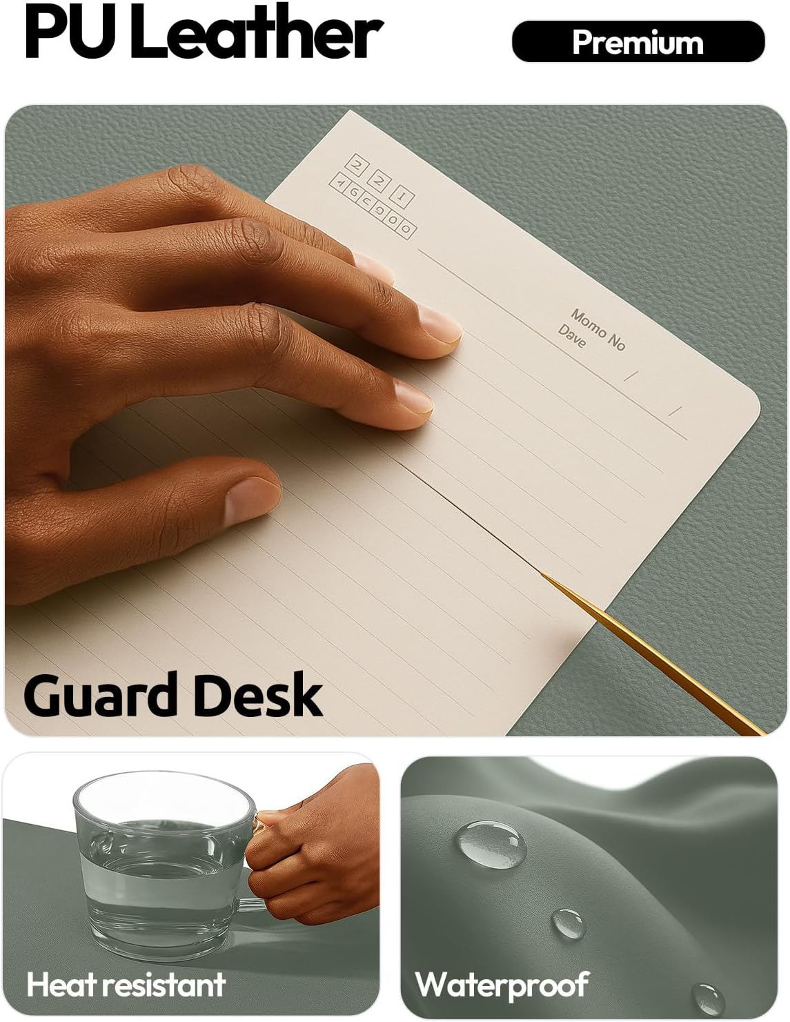 Skórzana podkładka na biurko,  – Leather Desk Pad recenzja i cena