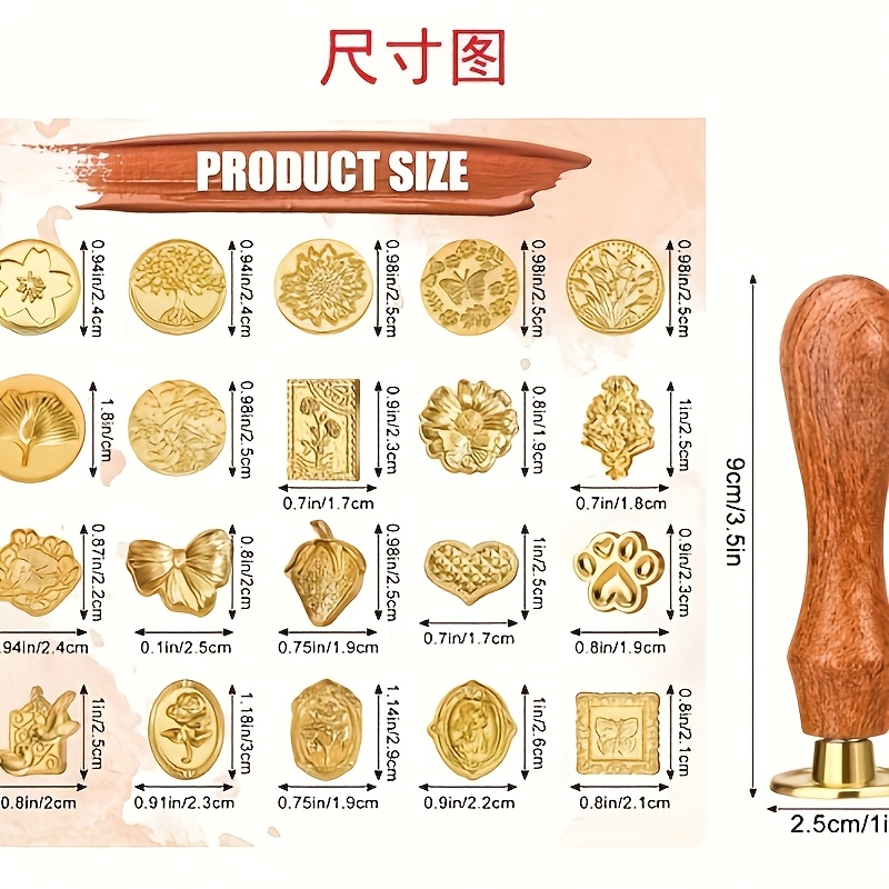 21-częściowy zestaw stempli do – Wax Seal Stamp Set recenzja i cena