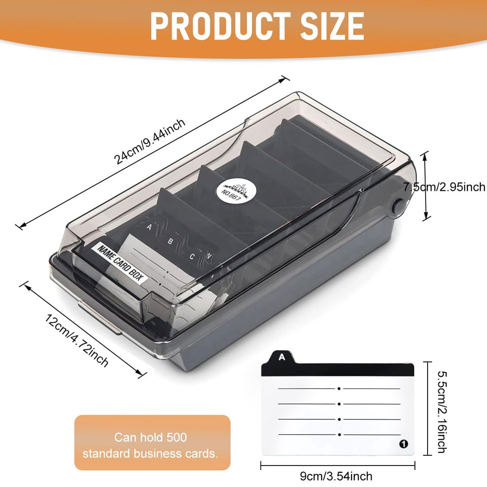 Pudełko na wizytówki na biurko – Card Index Box recenzja i cena