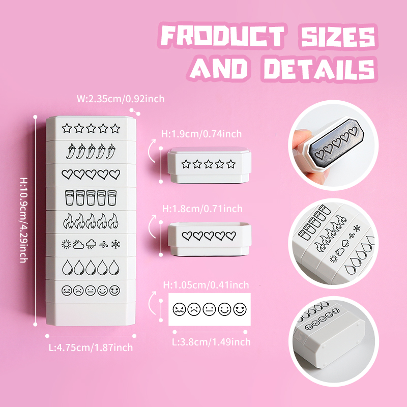 8-warstwowy stempel, ocena 5 g – Rubber Date Stamp recenzja i cena