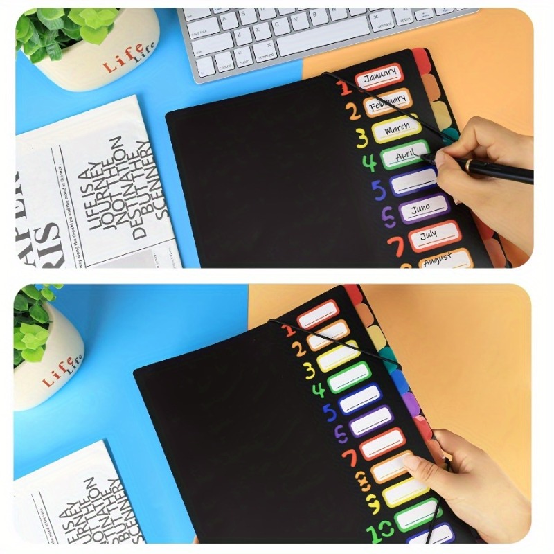 1 szt. Czarno-biała teczka A4  – Tab Divider A4 recenzja i cena