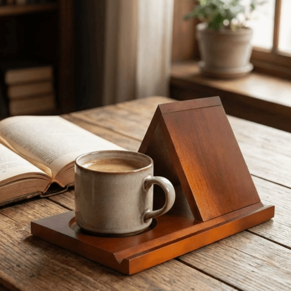 Minimalistyczny drewniany stoj – Magazine Holder Rack recenzja i cena