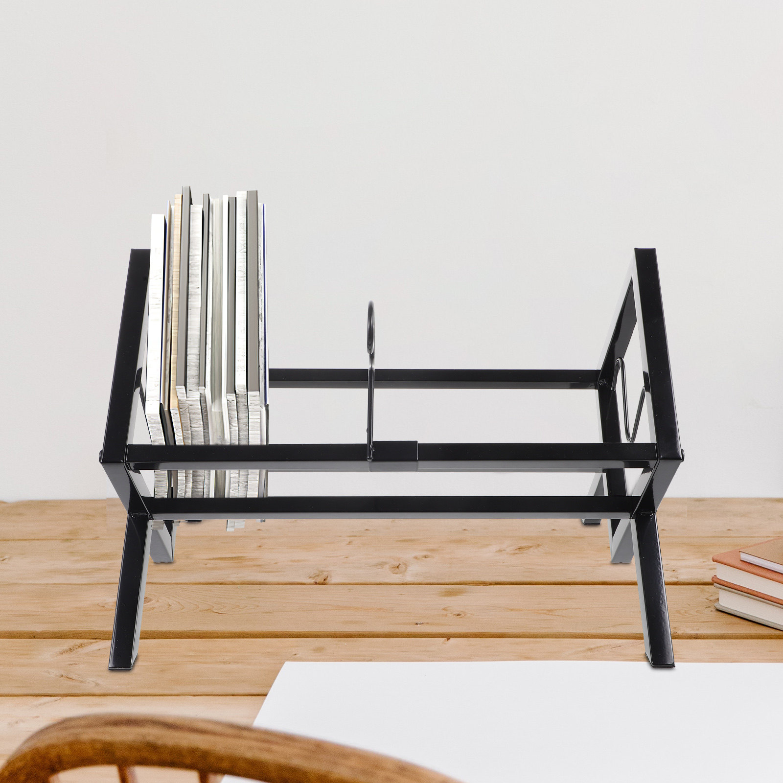 Stojak na płyty winylowe, meta – Magazine Holder Rack recenzja i cena