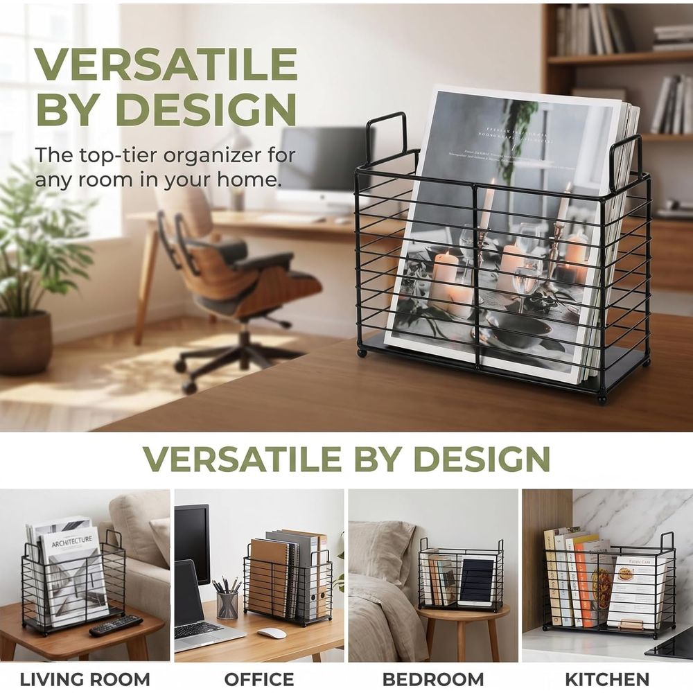 Metalowy stojak na czasopisma, – Magazine Holder Rack recenzja i cena