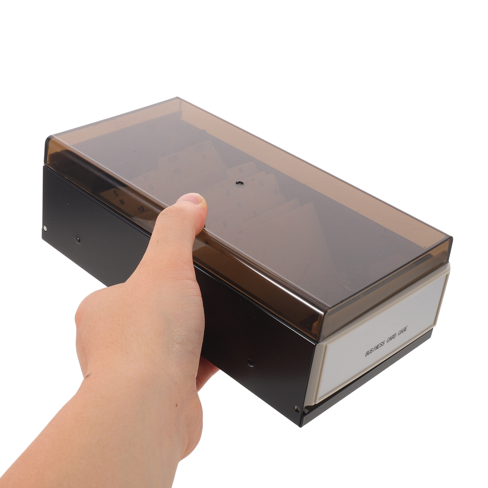 Organizer na wizytówki, duże p – Card Index Box recenzja i cena