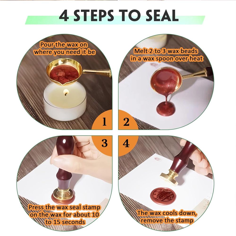 Zestaw do pieczętowania woskie – Wax Seal Stamp Set recenzja i cena