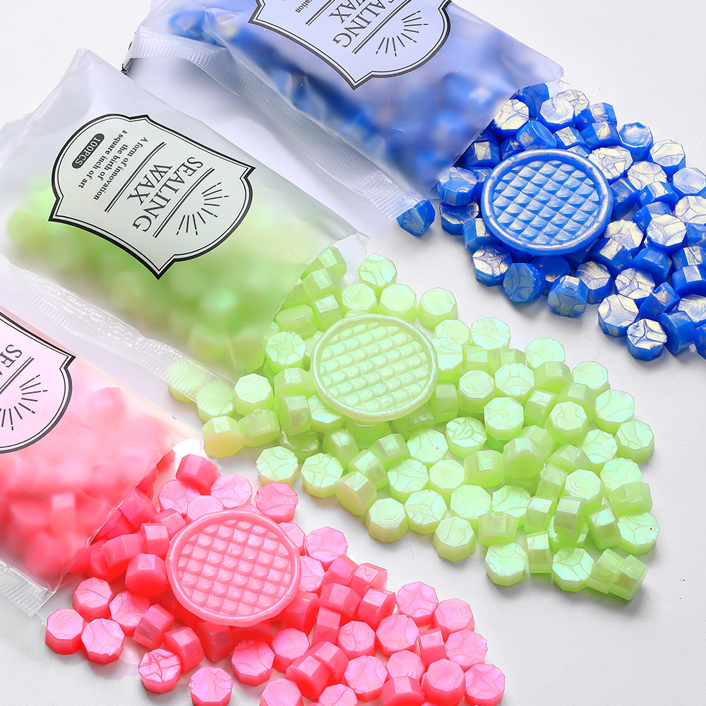 100 sztuk Aurora Borealis ośmi – Wax Seal Stamp Set recenzja i cena