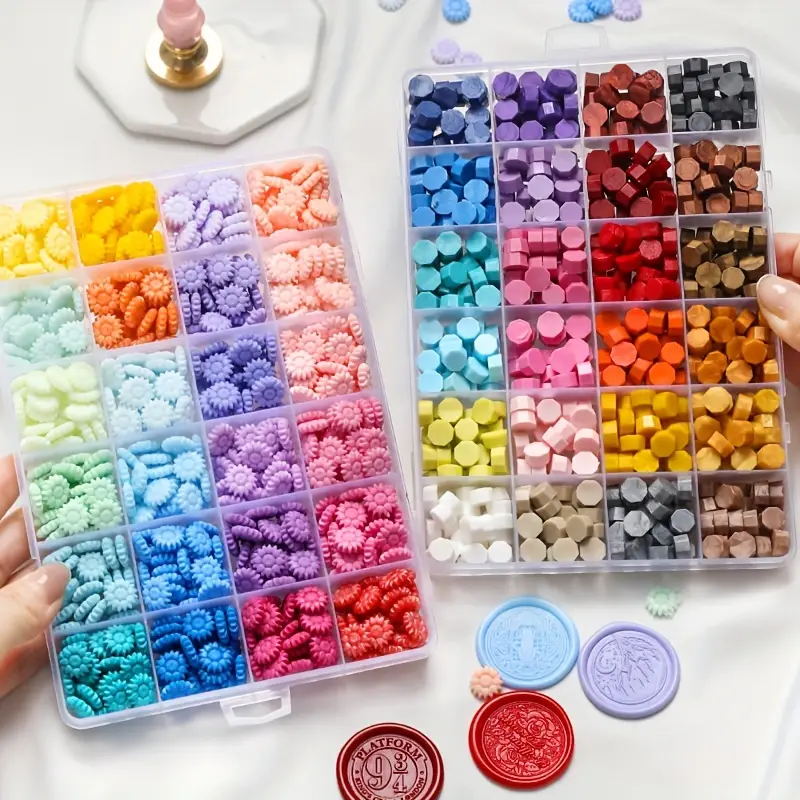 600 sztuk koralików woskowych  – Wax Seal Stamp Set recenzja i cena