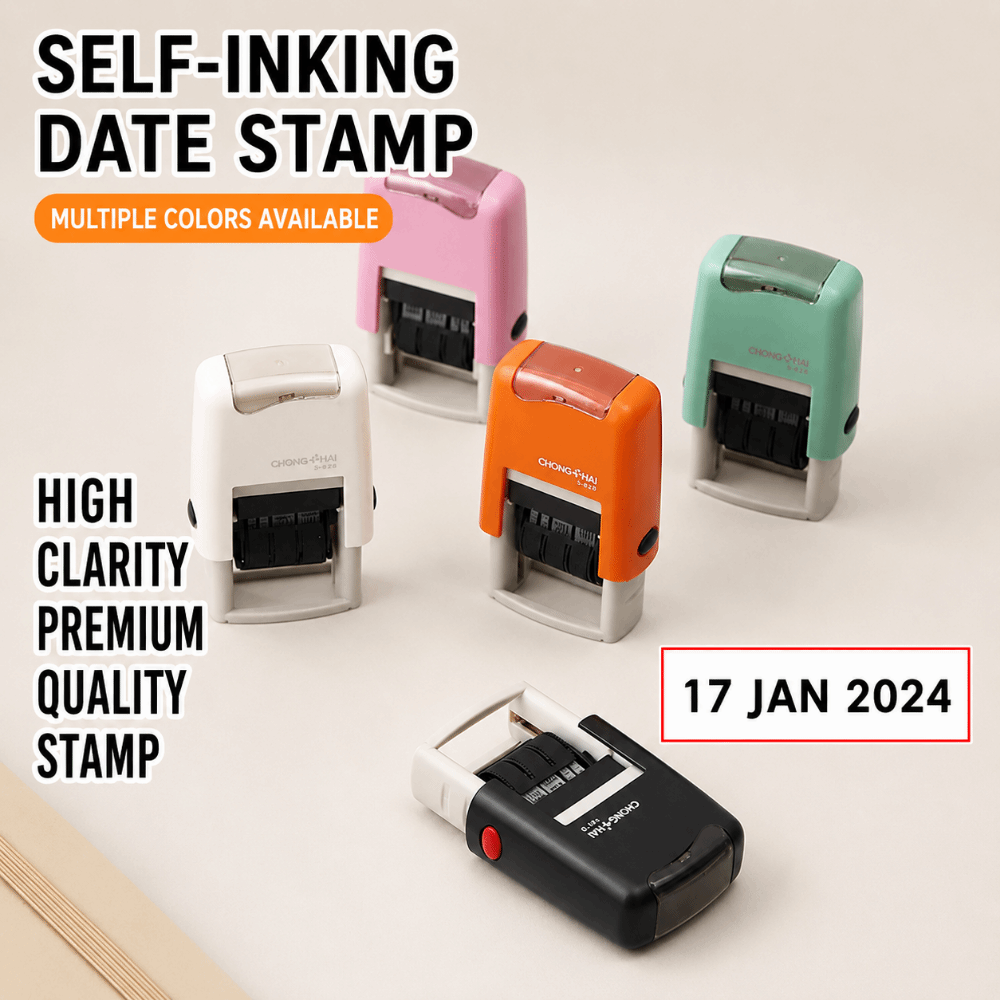 Automatyczny stempel z datą (d – Rubber Date Stamp recenzja i cena