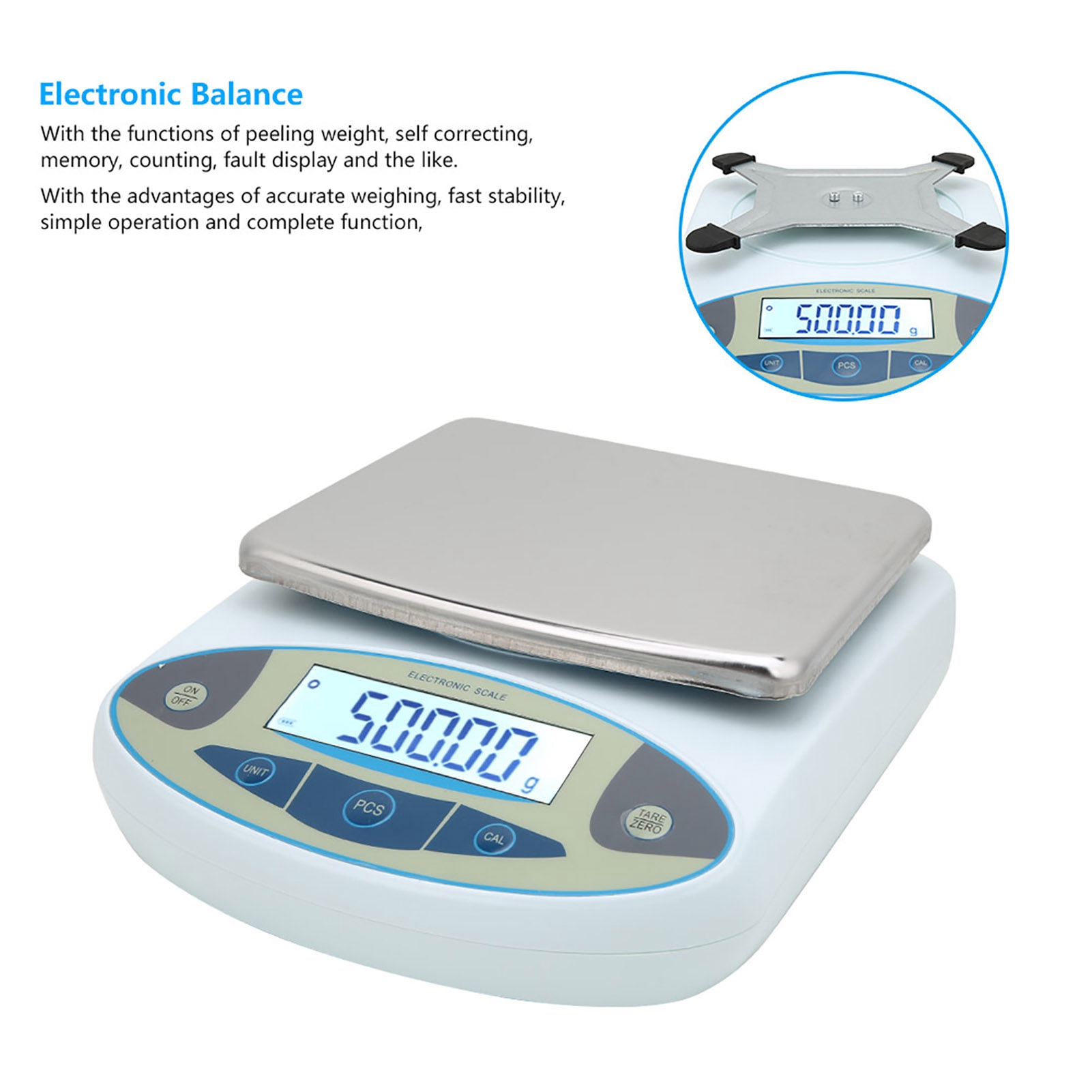 5000g 0,01g Cyfrowa waga precy – Tape Dispenser Weighted recenzja i cena