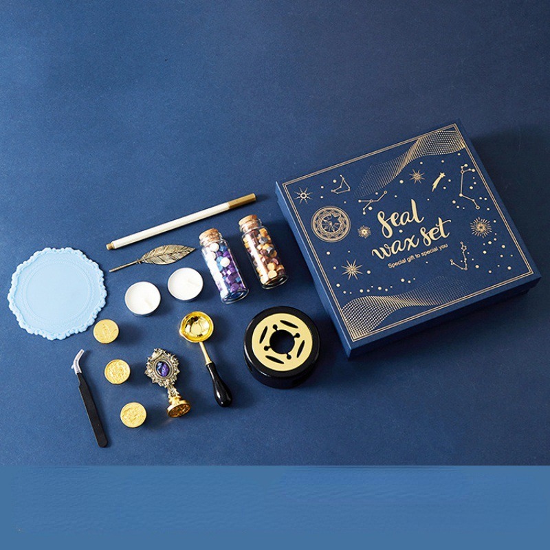 Gwieździsty ogień lakier zesta – Wax Seal Stamp Set recenzja i cena