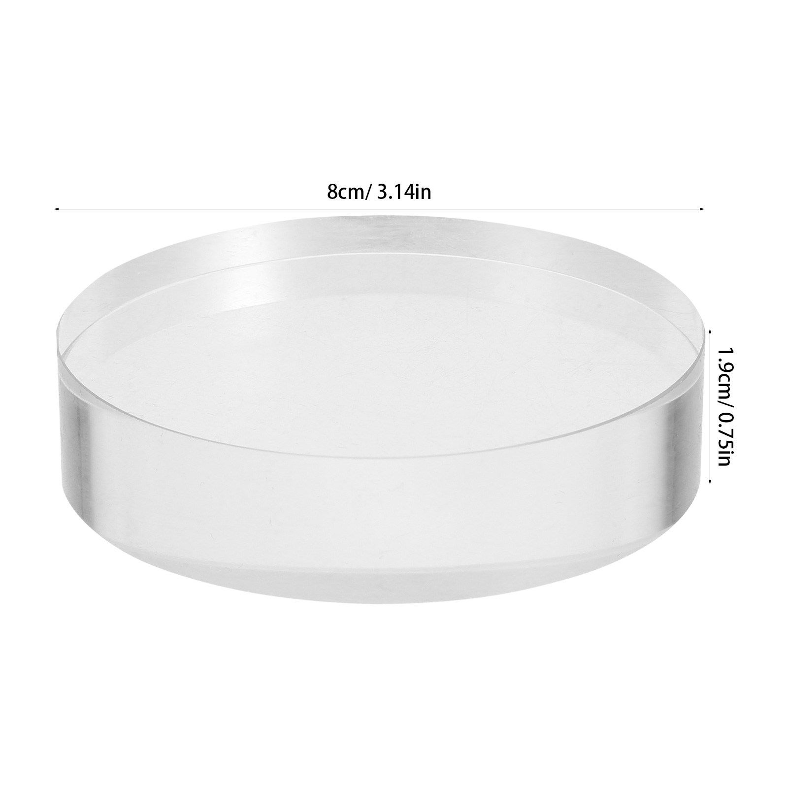 2 szt. Przezroczyste okrągłe s – Book Weight Glass recenzja i cena